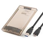 BOX EST 2.5" HDD SATA USB 3.2 EWENT TRASPARENTE