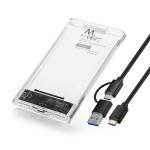 BOX EST 2.5" HDD SATA USB 3.2 EWENT TRASPARENTE