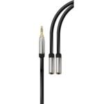 CAVO SDOPPIATORE JACK AUDIO 3 POLI 15CM NERO RIDEM RDM CL270-15