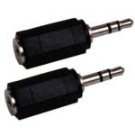 ADATTATORE AUDIO DA 2.8 FEMM. A 3.5 MASCHIO NERO KARMA