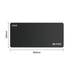 TAPPETINO SOTTOTASTIERA 800X300MM UNICO MM5088 NERO