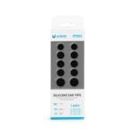 SET DI RICAMBIO DI AURICOLARI IN EAR 5 PAIA VARIE MISURE UNICO EP1900 NERI