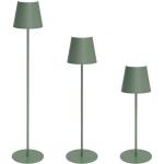 LAMPADA LED DA TAVOLO PORTATILE RICARICABILE E REGOLABILE IN ALTEZZA CON TELECOMANDO GRIGIA MAJESTIC AGATA XL