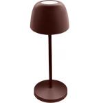LAMPADA LED DA TAVOLO RICARICABILE REGOLAZIONE LUMINOSITA’ DA INTERNI ED ESTERNI DORA MAJESTIC MARRONE
