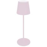 LAMPADA DA TAVOLO RICARICABILE LUCE LED REGOLABILE DA NTERNI ED ESTERNI AGATA MAJESTIC ROSA