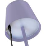 LAMPADA DA TAVOLO RICARICABILE LUCE LED REGOLABILE DA NTERNI ED ESTERNI AGATA MAJESTIC  VIOLA