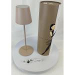 LAMPADA DA TAVOLO RICARICABILE LUCE LED REGOLABILE DA NTERNI ED ESTERNI AGATA MAJESTIC LAMPADA DA TAVOLO RICARICABILE LUCE LED REGOLABILE DA NTERNI ED ESTERNI AGATA MAJESTIC  SABBIA