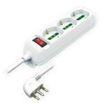 PRESA MULTIPLA DI CORRENTE 10A 3 PRESE CON INTERRUTTORE 1.5MT LINKLED BIANCA