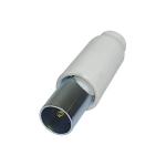 SPINA PER CAVO COASSIALE ANTENNA TV FEMMINA BIANCO