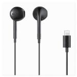 AURICOLARE STEREO CON MICROFONO CAVO LIGHTNING OKLINE OK-0433 NERO