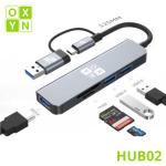 ADATTATORE HUB OXYN HUB02 USB 3.2/C 5 IN 1 - BYL2103TU