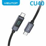 NEWTOP CU40 60W CAVO TYPE-C/TYPE-C 100CM CON DISPLAY A LED