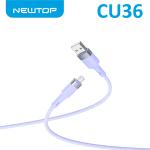 NEWTOP CU36 NYLON CAVO USB/MICRO 100CM VIOLA