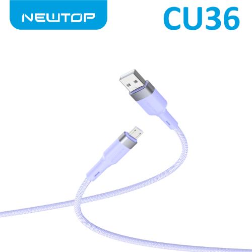 NEWTOP CU36 NYLON CAVO USB/MICRO 100CM VIOLA