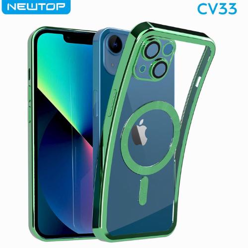 NEWTOP CV33 COVER CROMO RINGS APPLE IPHONE 17 PRO (APPLE - IPHONE 17 PRO - VERDE)