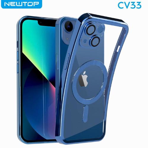 NEWTOP CV33 COVER CROMO RINGS APPLE IPHONE 17 (APPLE - IPHONE 17 - BLU)