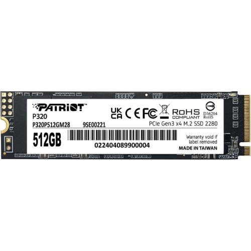 Patriot P320 512GB SSD interno - NVMe PCIe Gen 3x4 - M.2 2280 