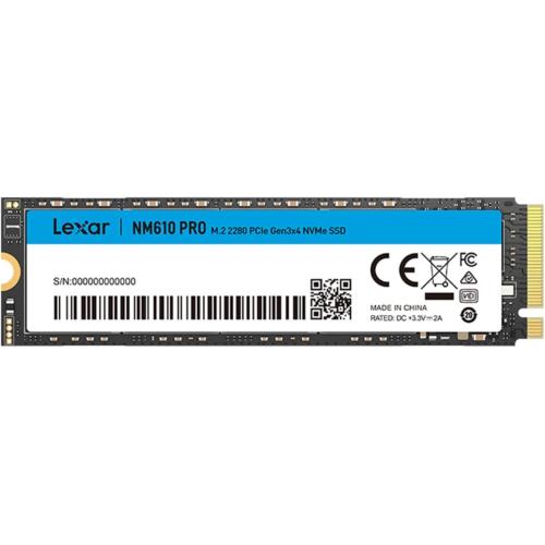 Lexar NM610PRO SSD 1TB, M.2 2280 PCIe Gen3x4 NVMe 1.4 Fino a 3300MB/s in Lettura