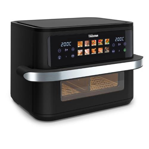 FORNO/FRIGGITRICE AD ARIA 10LT 2800W FR-9078 DOPPIO CESTELLO TRISTAR NERO