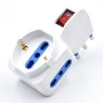 PRESA DI CORRENTE 1 SIEMENS CON 2 PRESE  E INDICATORE LED BIANCO