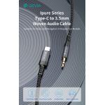 CAVO AUDIO PRESA TIPO C A JACK 3.5  1MT DEVIA