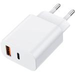 CARICATORE 2 USB TIPO C + USB A 20W BIANCO PROPART