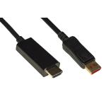 CAVO DISPLAYPORT 1.4 - HDMI 2.0 CONTATTI DORATI 4KX2K 60HZ 18GBPS HDR RGB 4:4:4 MT 1