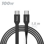 CAVO DATI/RICARICA USB TIPO C PIATTO 1.5MT FONEX NERO