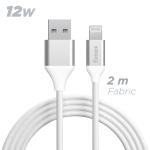CAVO DATI/RICARICA USB / LIGHTNING 2MT 12W FONEX BIANCO