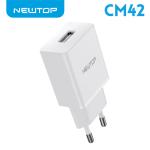 NEWTOP BASICS CM42 CARICATORE DA MURO 1USB 5V-1A BIANCO