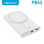 BATTERIA UNIVERSALE PORTATILE WIRELESS POWER BANK 5000 PB43 BIANCA