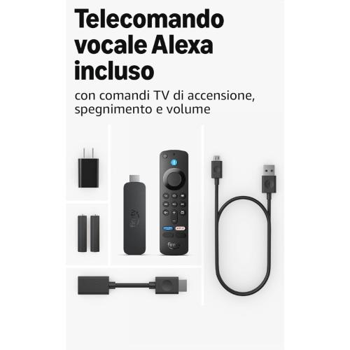 Fire TV Stick 4K Plus Wi-Fi 6 8GB CON TELECOMANDO