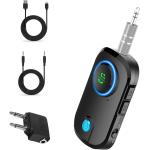Trasmettitore Ricevitore  Bluetooth 5.3 2-in-1 Adattatore Bluetooth Auto Jack 3.5  mm AUX