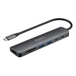 HUB USB 3.2 MULTIPORT 7 IN 1 EWENT EW1152 GRIGIO