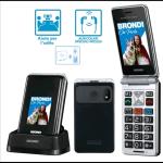 BRONDI AMICO SUPER TV DUAL SIM 4G 2.8" CLAMSHELL PER ANZIANI FLI ATTIVO TASTO SOS CONTROLLO REMOTO PER LA GESTIONE A DISTANZA DEI FAMILIARI AUDIO TV SUL TELEFONO VIA BLUETOOTH GUNMETAL GREY