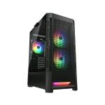 COUGAR 385ZD10R AIRFACE RGB CASE GAMING ATX MIDI TOWER 2+1 VENTOLE INSTALLATE ILLUMINAZIONE LED RGB BLACK