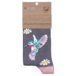 CALZINI CON COLIBRI' DI WISTERIA WISHES WRENDALE DESIGNS