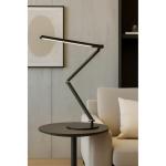 LAMPADA LED DA TAVOLO CON BRACCIO REGOLABILE   LUMINOSITÀ REGOLABILE ELETTRA NERA MAJESTIC