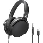 CUFFIA STEREO CON MICROFONO HD 400U CON CAVO USB TIPO C SENNHEISER NERO
