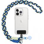 LACCETTO TRACOLLA UNIVERSALE PER SMARTPHONE 120CM VERDE/AZZURRO FEDER