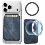 TECHMADE SMART WALLET SLIM DESIGN MAGNETIC 3 CARTE PROTEZIONE RFID BLU