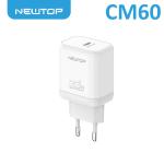 CARICATORE USB TIPO C 33W CM60 NEWTOP BIANCO