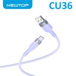NEWTOP CU36 NYLON CAVO USB USB TIPO C  100CM PURPLE