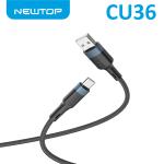 NEWTOP CU36 NYLON CAVO USB USB TIPO C  100CM NERO