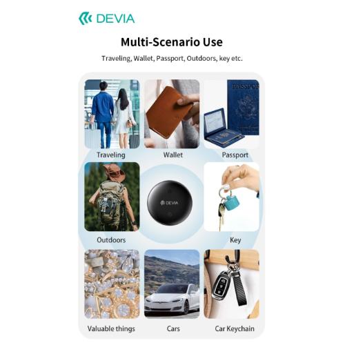 Anti-smarrimento EM611 Wireless Tag Compatibile Android e iOS Bianco DEVIA