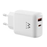 CARICATORE DA MURO DA 45W,1 USB TIPO C + 1 USB TIPO A EW1329  EWENT 