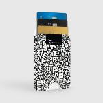 TECHMADE SMART WALLET SLIM DESIGN MAGNETIC 3 CARTE PROTEZIONE RFID WRITE NERO