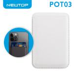 NEWTOP POT03 PORTAFOGLIO CON MAGSAFE BIANCO