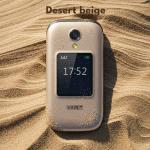 SAIET LIKE MC21 FLIP DOPPIO DISPLAY 2.4" + 1,8" DUAL SIM TORCIA RADIO FOTOCAMERA BT BEIGE
