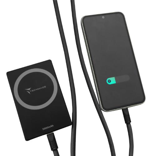 CAVO SMART 150 CM - NECKLACE - FAST CHARGING C TO C - BLACK